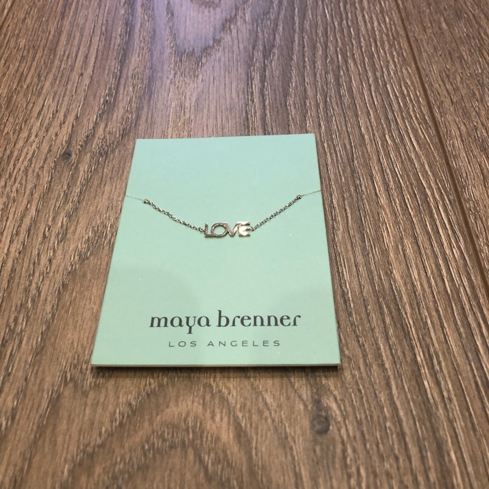 NWT Maya Brenner silver LOVE bracelet